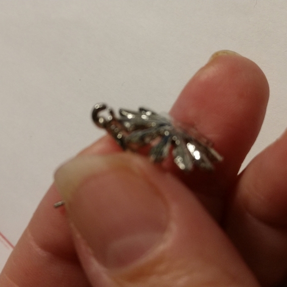 Beautiful Daisy Dangle Drop Earrings Bling Silver-tone Yellow Rhinestone Flower - Picture 8 of 12